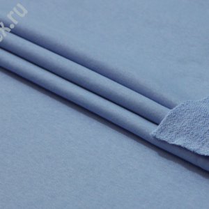 Ткань футер 3-х нитка петля качество пенье цвет голубой
