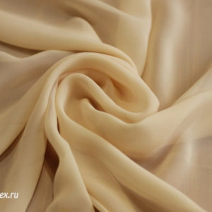 Ткань для халатов Шифон однотонный, светло-персиковый
