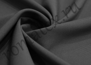 Ткань обивочная  Габардин стрейч цвет тёмно-серый