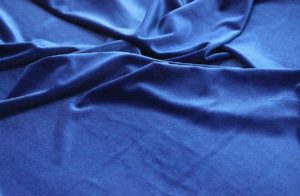 Обивочная ткань  Бархат стрейч цвет синий