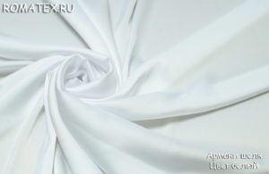 Ткань для халатов Армани шелк цвет белый