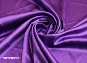 Двусторонняя ткань Атлас цвет фиолетовый
