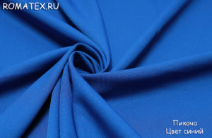 Ткань пикачо цвет синий